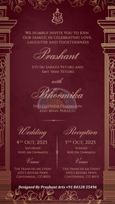 SI-010 | South Indian Wedding Invitations that Reflect Your Story